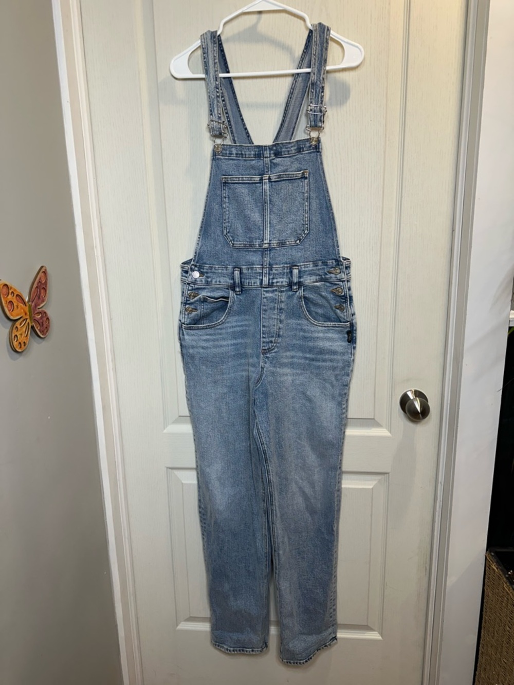Silver Jeans Light Blue Denim Overalls
